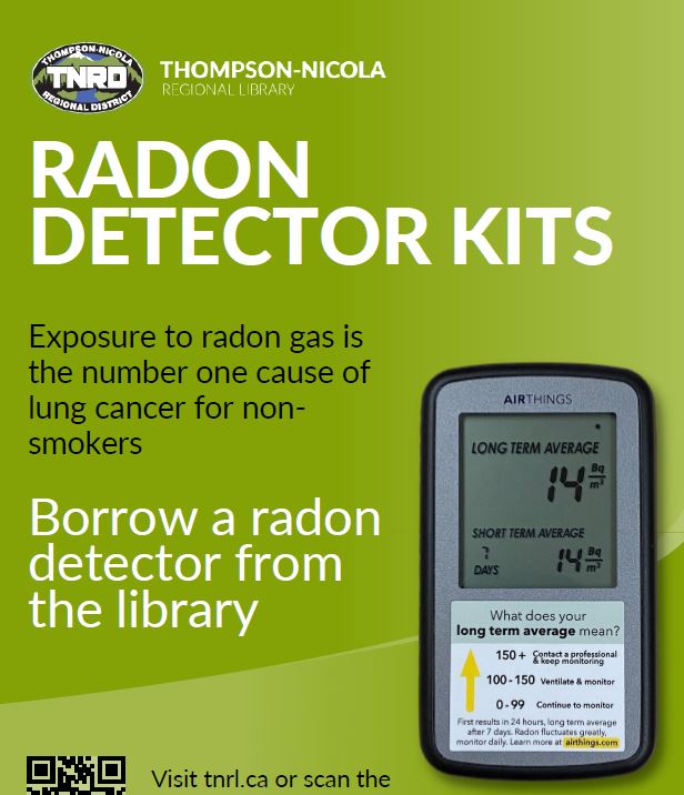 Radon Detector Kits Available at Local Libraries - Thompson-Nicola Regional  District
